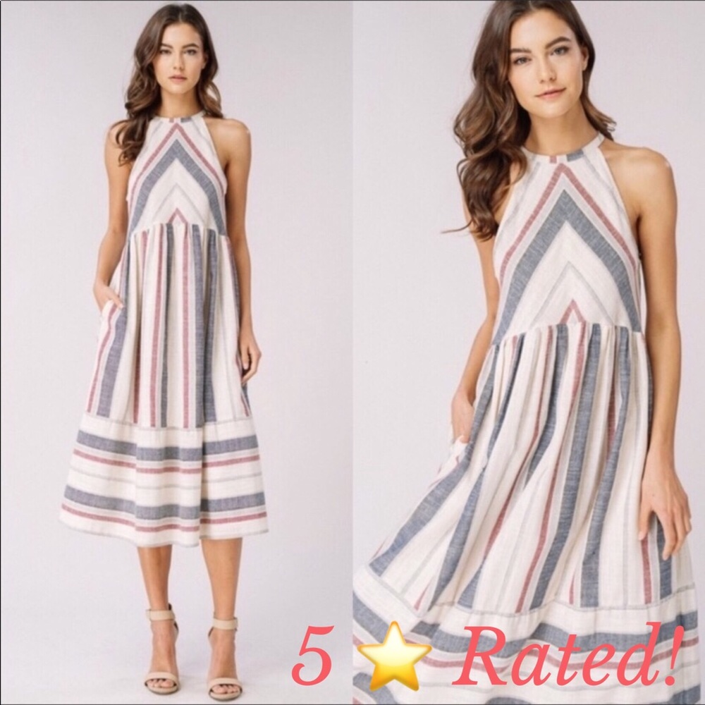 Woven Halter Dress LAST